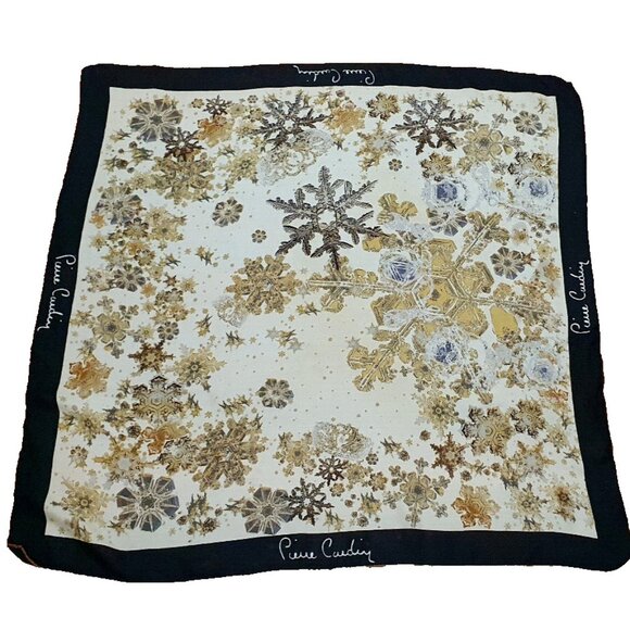 Pierre Cardin Vintage Scarf Size 34x34 in 100% ipek silk - Picture 3 of 8
